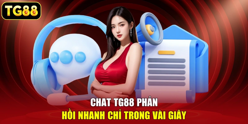 Chat TG88 phản hồi nhanh chỉ trong vài giây Chat TG88 phản hồi nhanh chỉ trong vài giây