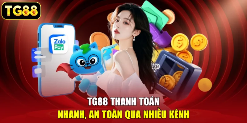 TG88 thanh toán nhanh, an toàn qua nhiều kênh